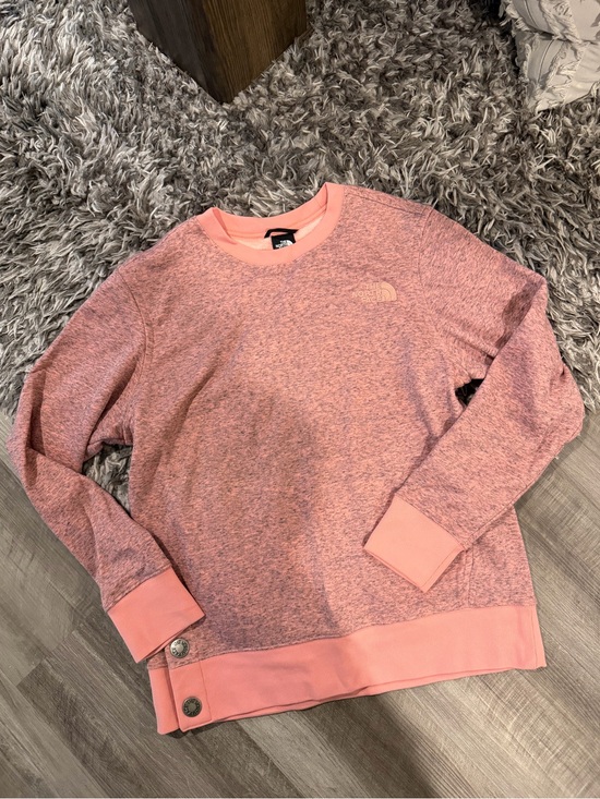 The North Face Tops - The North Face Pink Crewneck Sweatshirt
